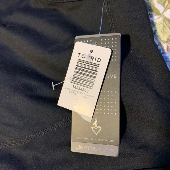 Torrid Black Activewear Bra 6x - Picture 2 of 8